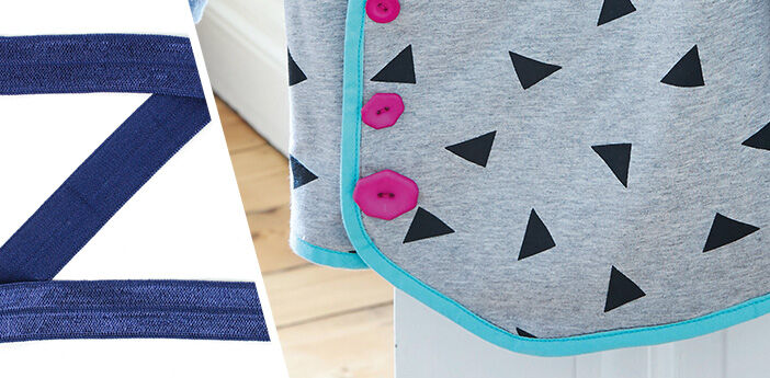 Elasticated edging tapes