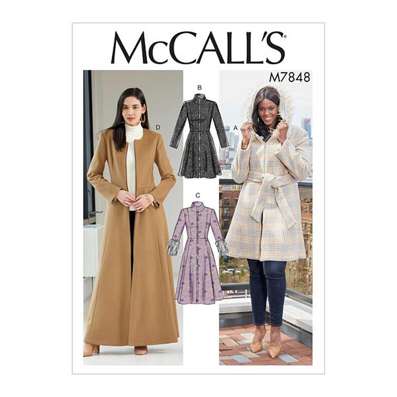 Misses'/Miss Petite and Women's/Women Petite Coats and Belt, McCall's | 8 - 16,  image number 1