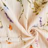 Double Gauze/Muslin Spring flowers – offwhite/peach orange,  thumbnail number 3