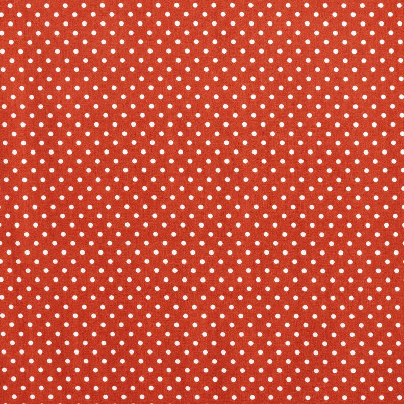 Cotton Poplin Mini polka dots – terracotta/white,  image number 1