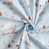 Cotton Poplin animals in the wood – baby blue,  thumbnail number 4