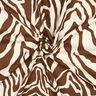 Viscose Linen Blend Zebra Print – offwhite/chestnut,  thumbnail number 3