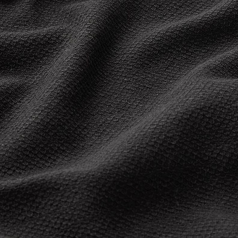 Plain Cotton Pique – black,  image number 2
