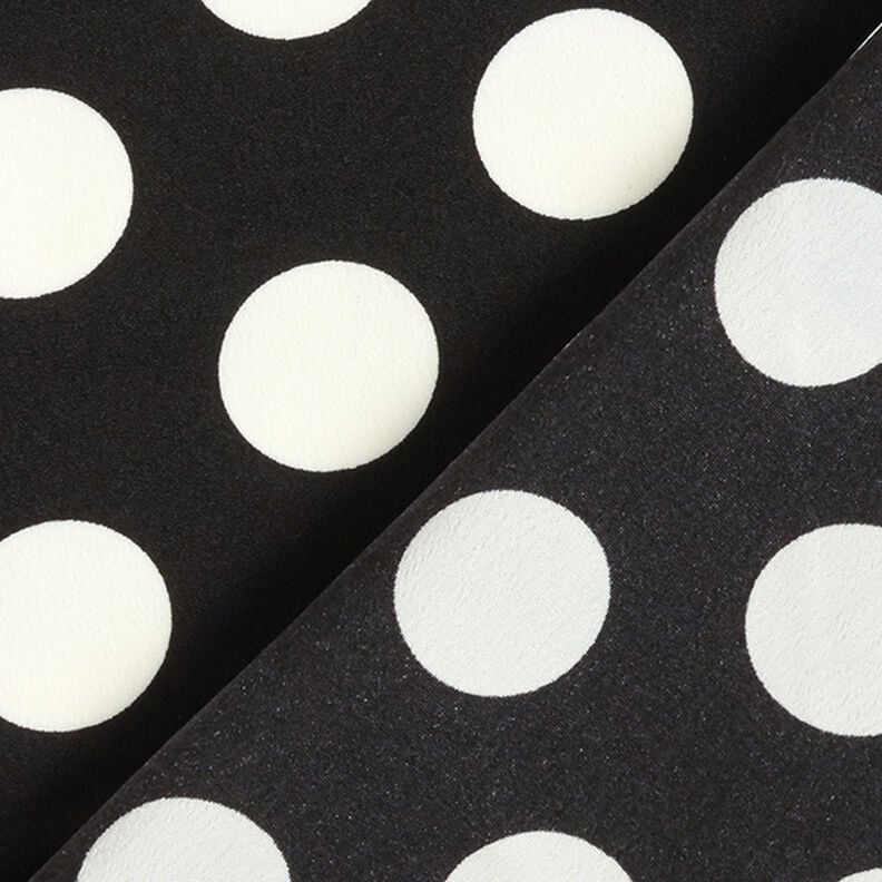 Crepe Weave polka dots [2.5 cm] – black,  image number 4