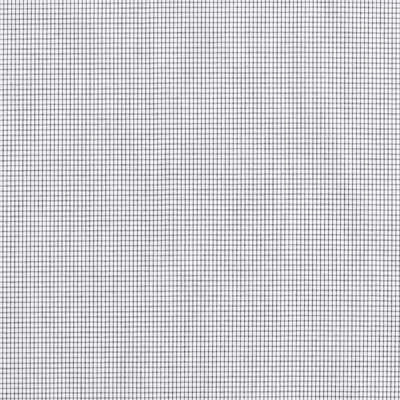 Shirt fabric fine grid check – black/white,  image number 1
