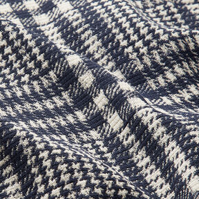 Checked Doubleface Coating Fabric – navy blue/white, 