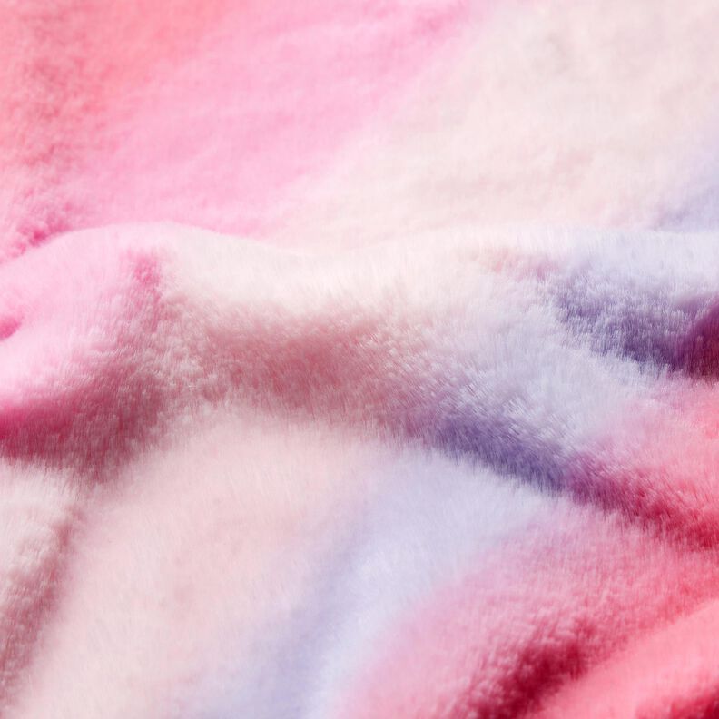 Faux Fur diagonal gradient – pink/mauve,  image number 3
