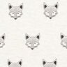 Cotton Jersey Fox’s face – offwhite,  thumbnail number 1
