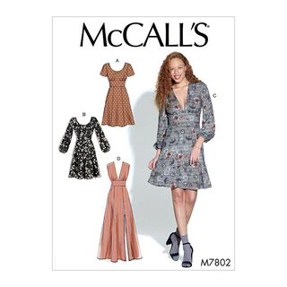 Misses' Dresses, McCalls 7802 | 14 - 22, 