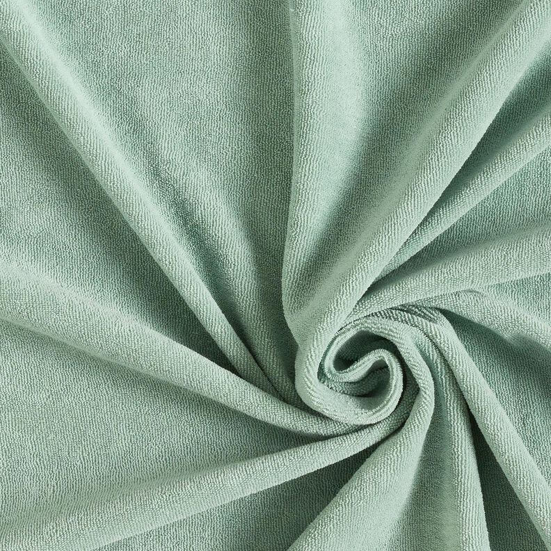 Towelling Fabric Stretch Plain – mint,  image number 1