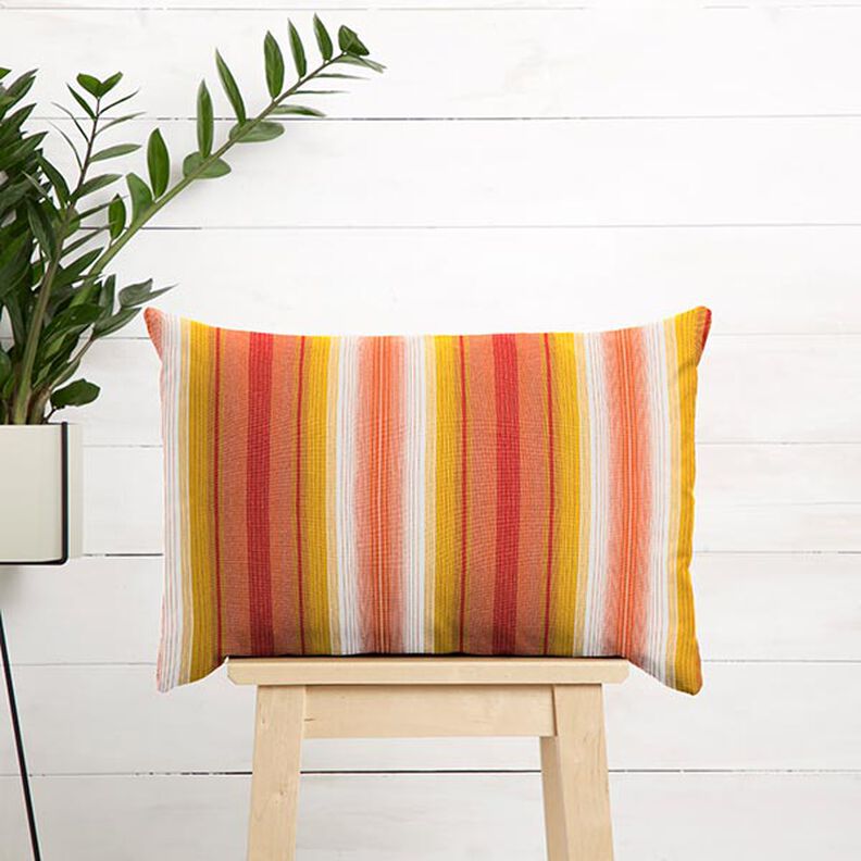 awning fabric melange stripes – terracotta/mustard,  image number 9