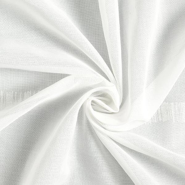 Curtain Fabric Voile delicate stripes 295 cm – white/ivory,  image number 4
