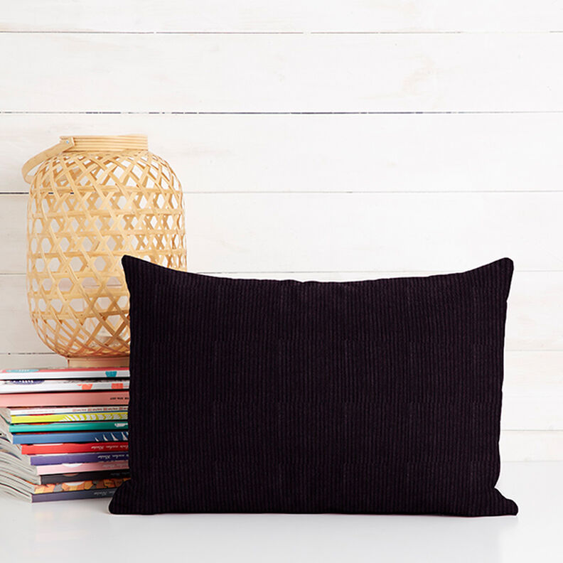 Chunky Corduroy pre-washed Plain – black,  image number 11