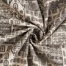 Decor Fabric Half Panama townhouses – natural/black,  thumbnail number 3