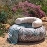 Outdoor Fabric Canvas large leaves – natural/terracotta,  thumbnail number 7