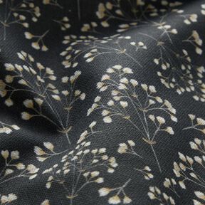 Decor Fabric Half Panama cress – dark grey, 
