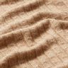 Knit Fabric Ajour elegant glitter stripes – light brown,  thumbnail number 2