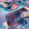 Cotton Cretonne butterflies and flowers – blue grey/pink,  thumbnail number 2