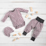 Cotton Jersey bi-colour flowers – dark dusky pink,  thumbnail number 6
