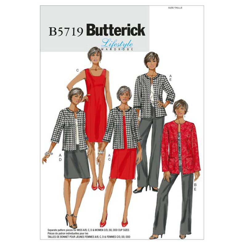 Jacket/Dress/Skirt/Pants, Butterick 5719 | 18W -,  image number 1