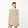 Little Boxes Viscose Blend Jacquard Jersey – beige/white,  thumbnail number 6