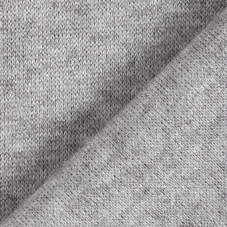 Knit Fabric Viscose Blend Mottled – silver grey,  image number 3