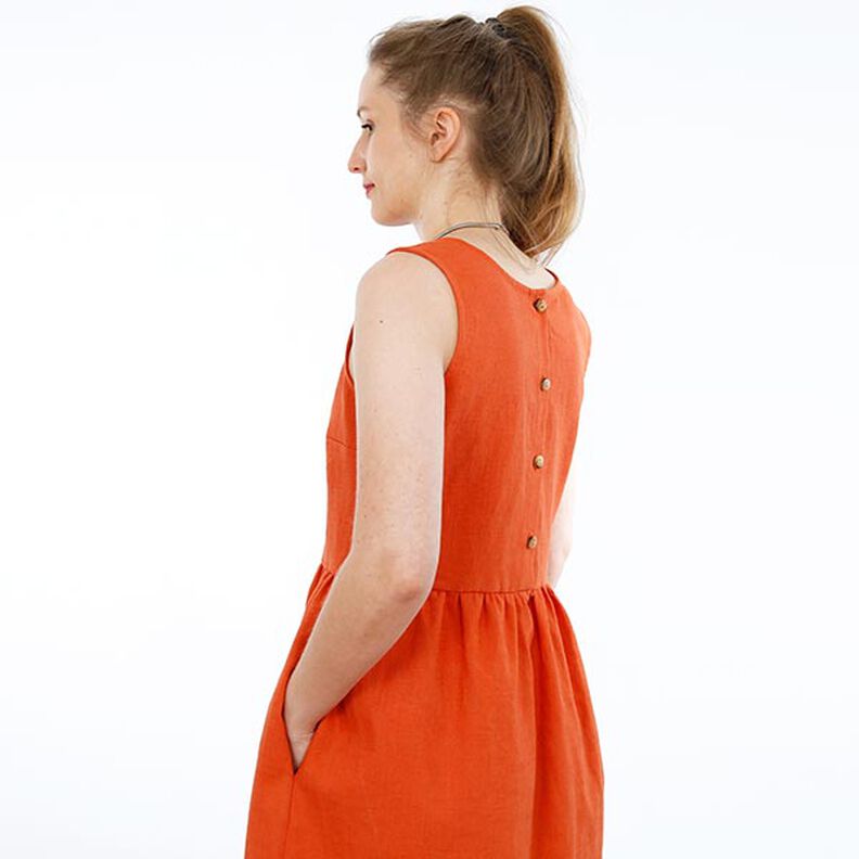 FRAU ADELE - pinafore dress with a button placket at the back, Studio Schnittreif  | XXS -  XXL,  image number 3
