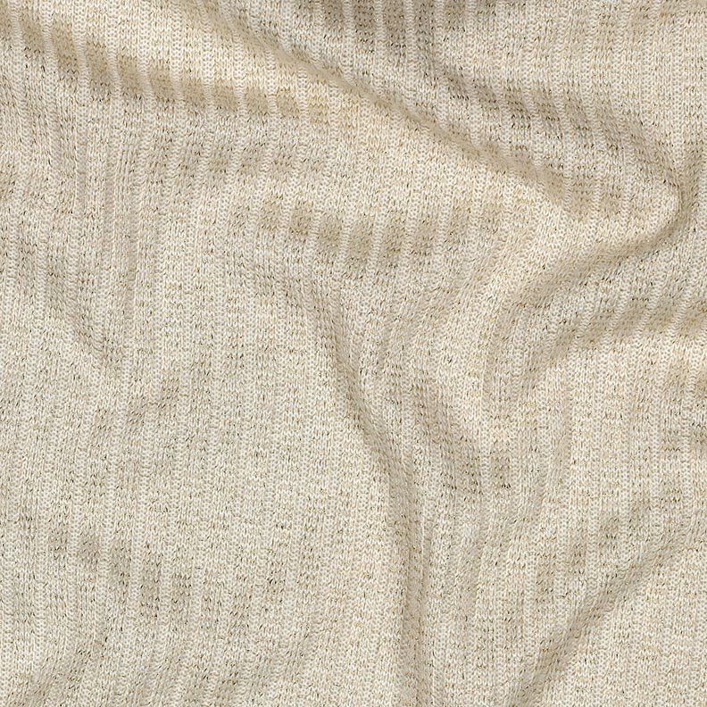 Ribbed Knit Lurex – offwhite/metallic gold, image number 2