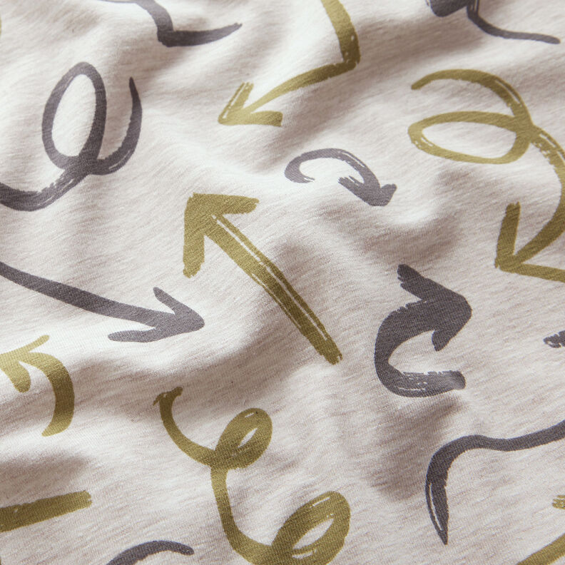 Cotton Jersey Wild arrows | by Poppy natural, image number 2