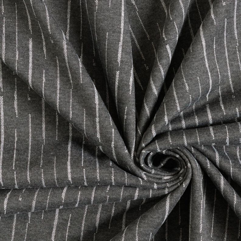 Knit Jacquard Broken stripes – granite/offwhite,  image number 3