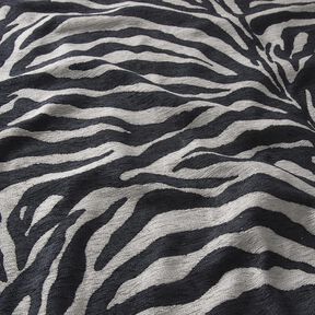 Upholstery Fabric Jacquard Zebra – black/grey, 