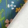 Outdoor Fabric Canvas Birds and flowers – steel blue,  thumbnail number 4