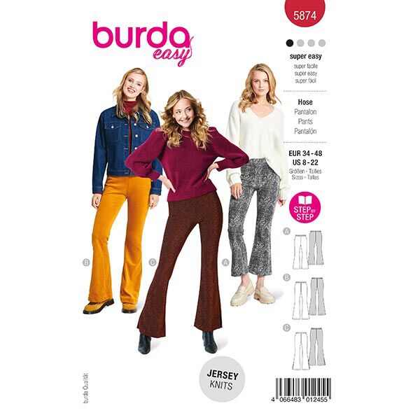 Trousers | Burda 5874 | 34-48,  image number 1