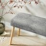 Decor Fabric Jacquard Leaf contours – grey,  thumbnail number 6