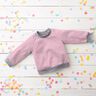Light Cotton Sweatshirt Fabric Plain – pink,  thumbnail number 7