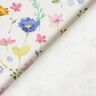 Decor Fabric Cotton Twill Meadow flowers – ivory/blue lilac,  thumbnail number 4