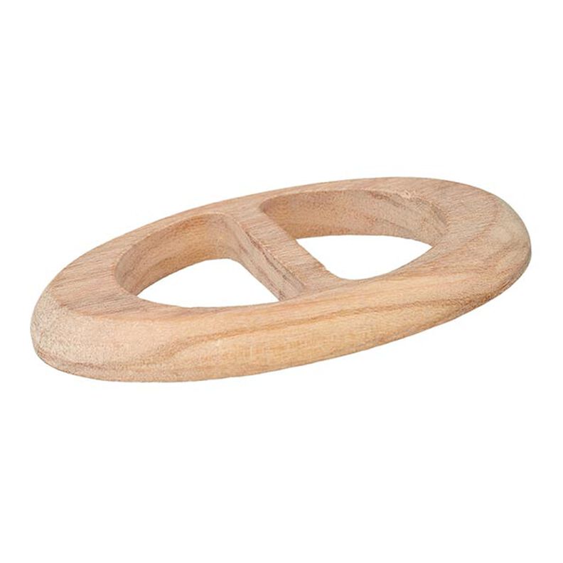 Oval Wooden Closure  – beige,  image number 2