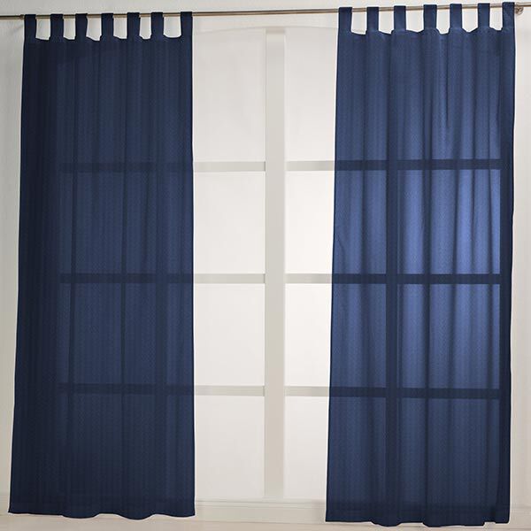 Curtain fabric Voile Ibiza 295 cm – navy blue,  image number 6