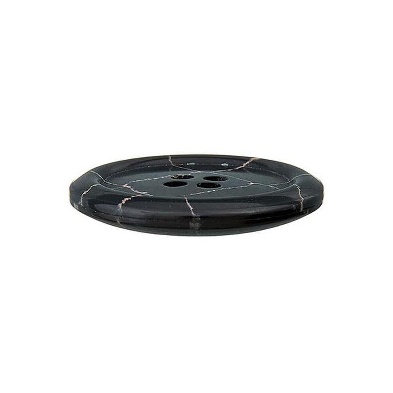 4-Hole Polyester Button Recycling – black/dusky pink,  image number 2