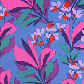 viscose fabric stretch Spring Garden | Nerida Hansen – royal blue/red lilac, 