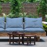 Outdoor Fabric Canvas Plain Mottled – blue grey,  thumbnail number 5