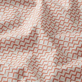 Cotton Cretonne Ethnic Zigzag – terracotta, 