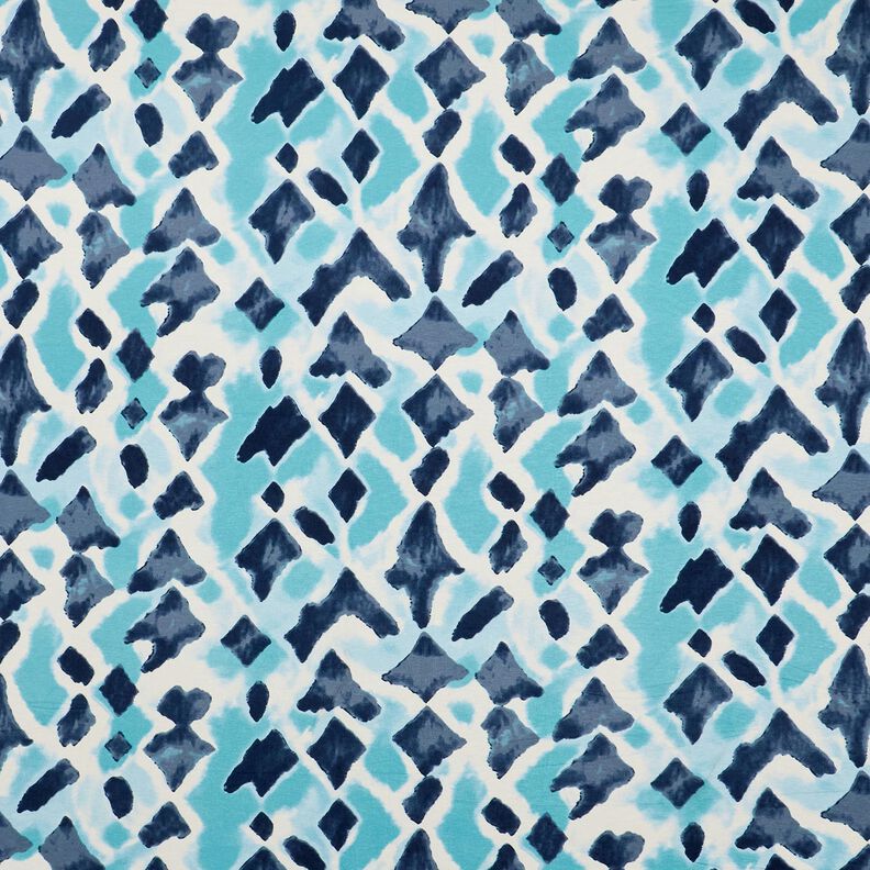 Viscose Jersey Ikat Patterns – sky blue/midnight blue,  image number 1