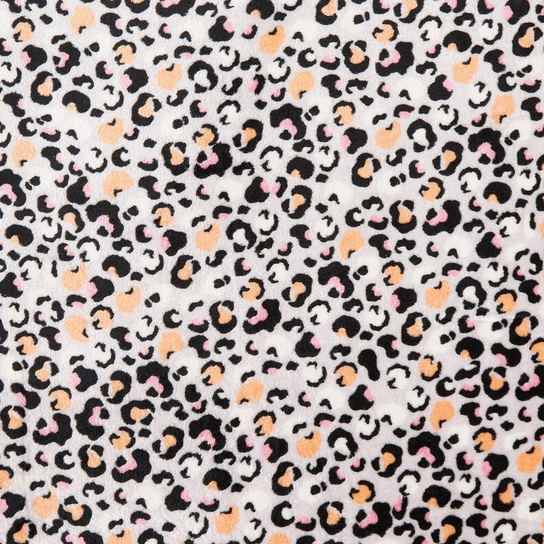 Cosy Fleece Leopard print – misty grey,  image number 1