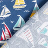 Cotton Cretonne sailing trip – ocean blue/white,  thumbnail number 4