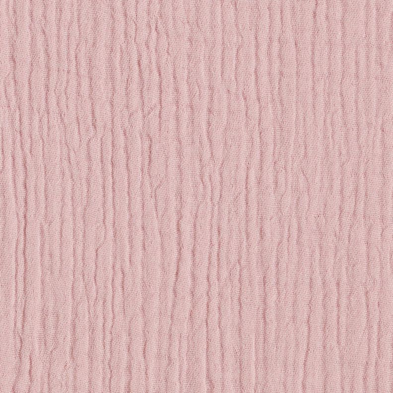 GOTS Triple-Layer Cotton Muslin – light dusky pink,  image number 1