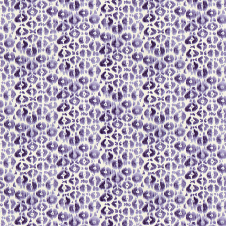 GOTS French terry batik leopard print | TCC x LOOKS by Wolfgang Joop – lilac/cream,  image number 1
