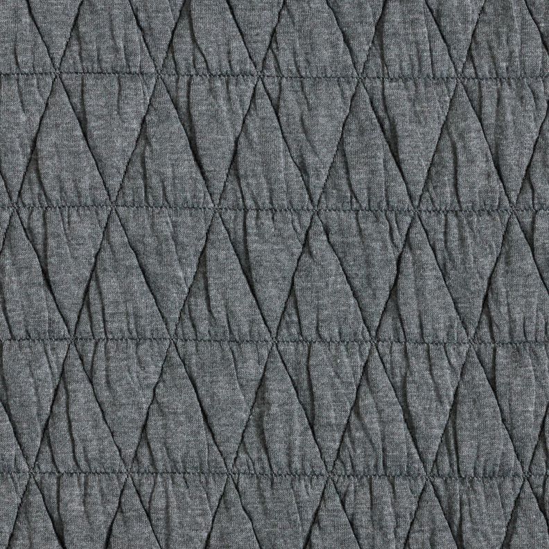 Quilted jersey diamonds – grey,  image number 1