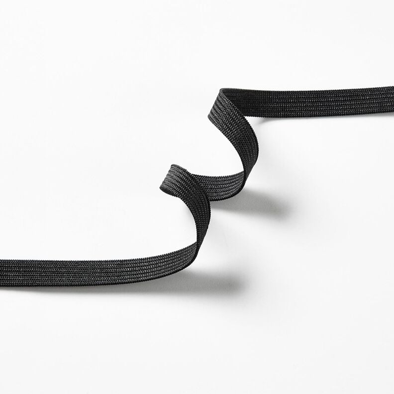 Smooth elastic tape [5 m | 10 mm] – black,  image number 2
