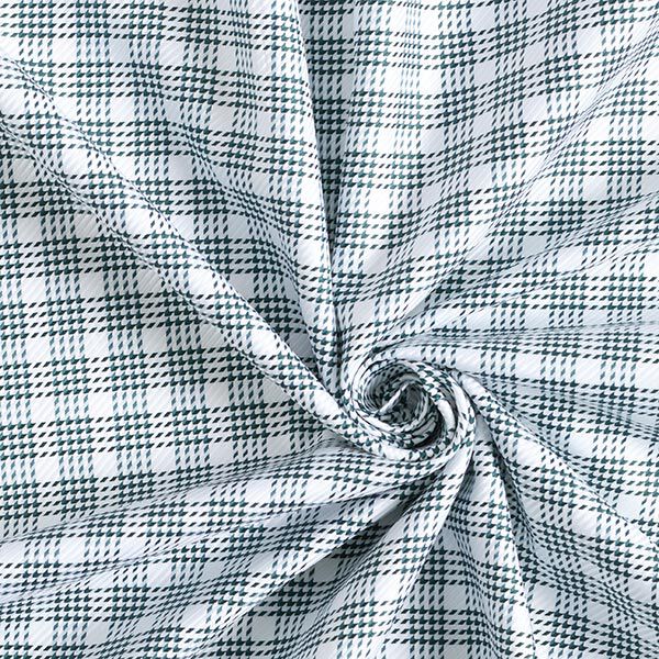 Blouse fabric, shepherd’s check – white/anthracite,  image number 3